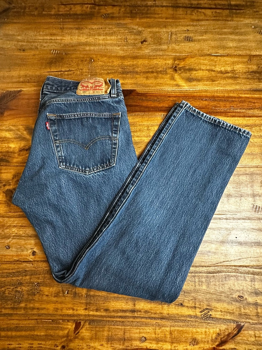Levi's Men's Dark Blue Straight Jeans